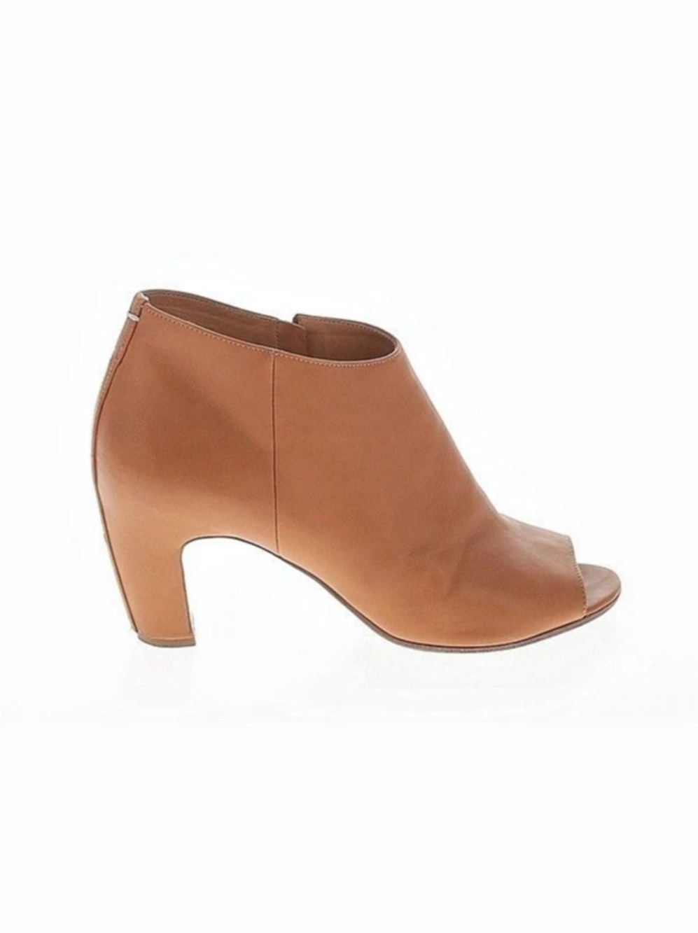 Maison Martin Margiela Brown Peep Toe Ankle Booties 39.5 to